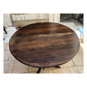 Tampo De Mesa Redondo Em Jacarandá (somente Tampo)