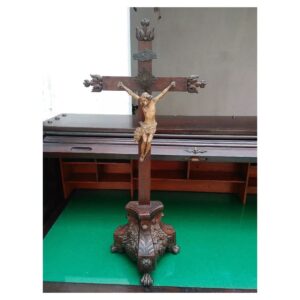 Cristo Crucificado Sec.xviii Ricamente Entalhado Jacarandá